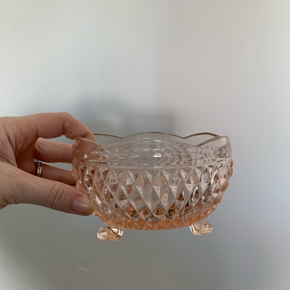 Vintage pink bowl